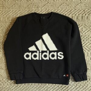 Adidas Lego Crewneck Sweatshirt with Lego brick textured Logo
